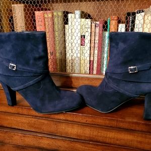 Short, Blue Suede Boots